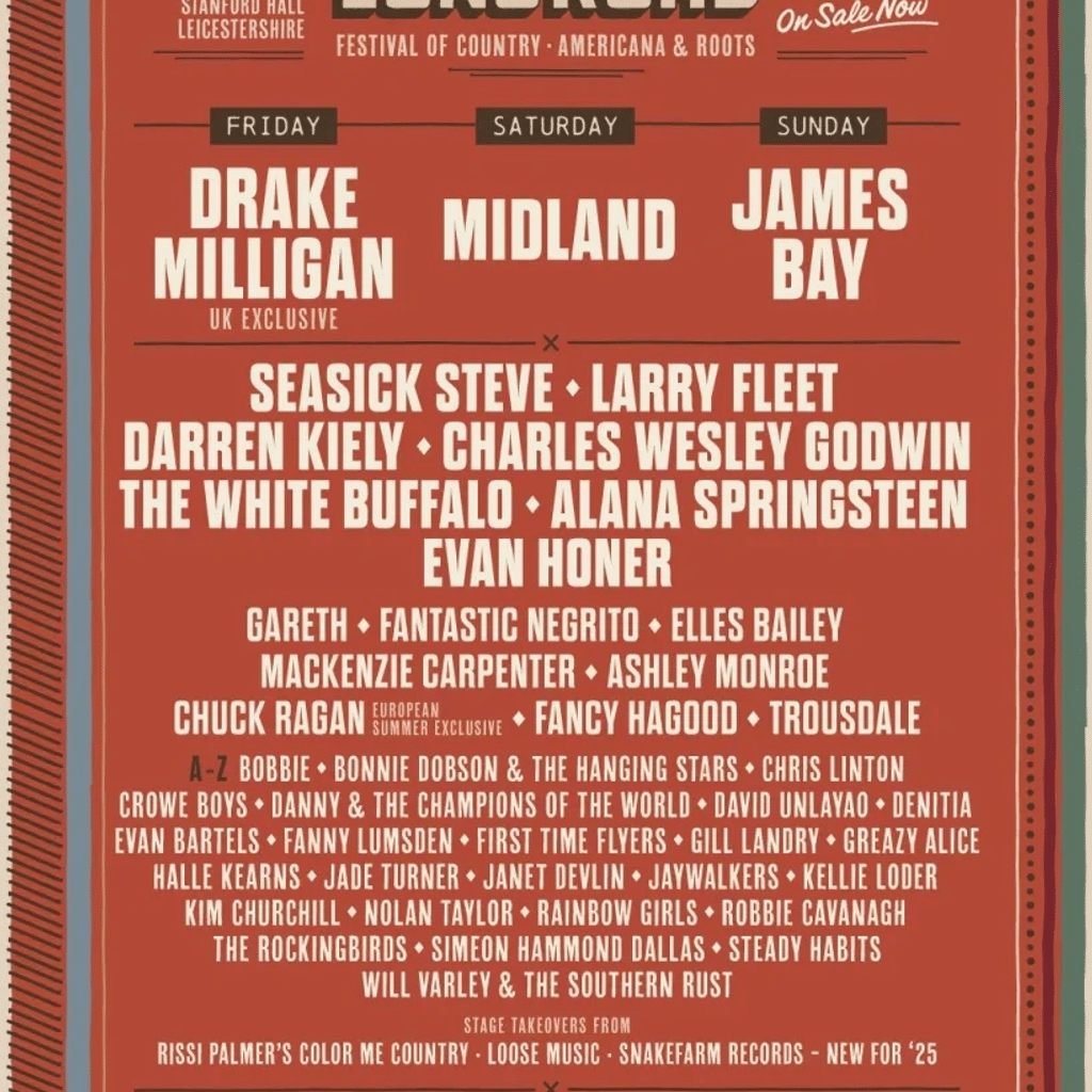 Bens Country Music Show Week of the 18th August 2025 – Long Road Festival Preview